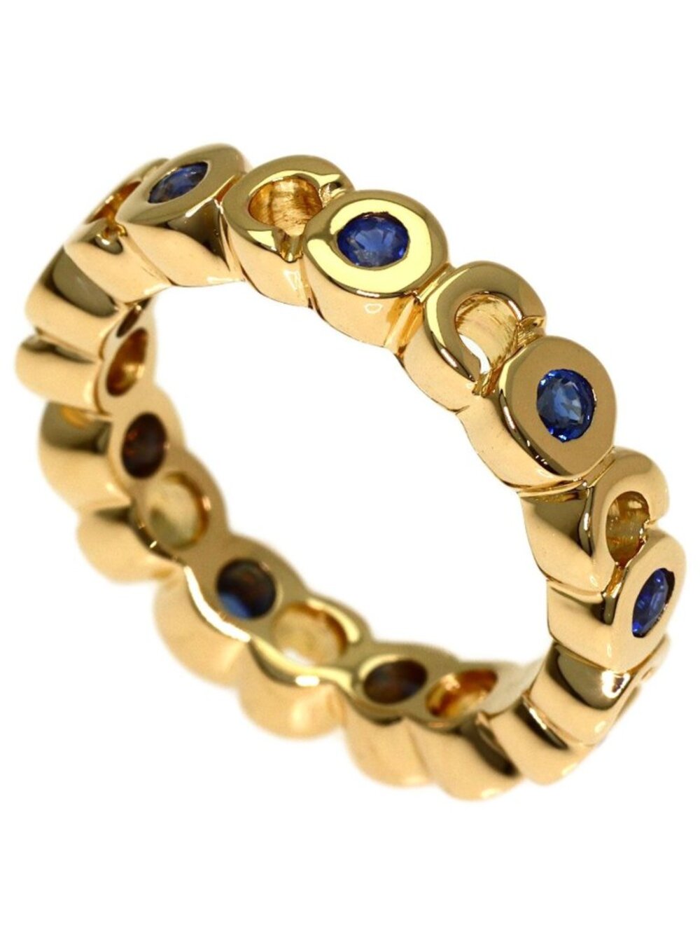Chanel Coco Sapphire Ring 18K Yellow Gold
